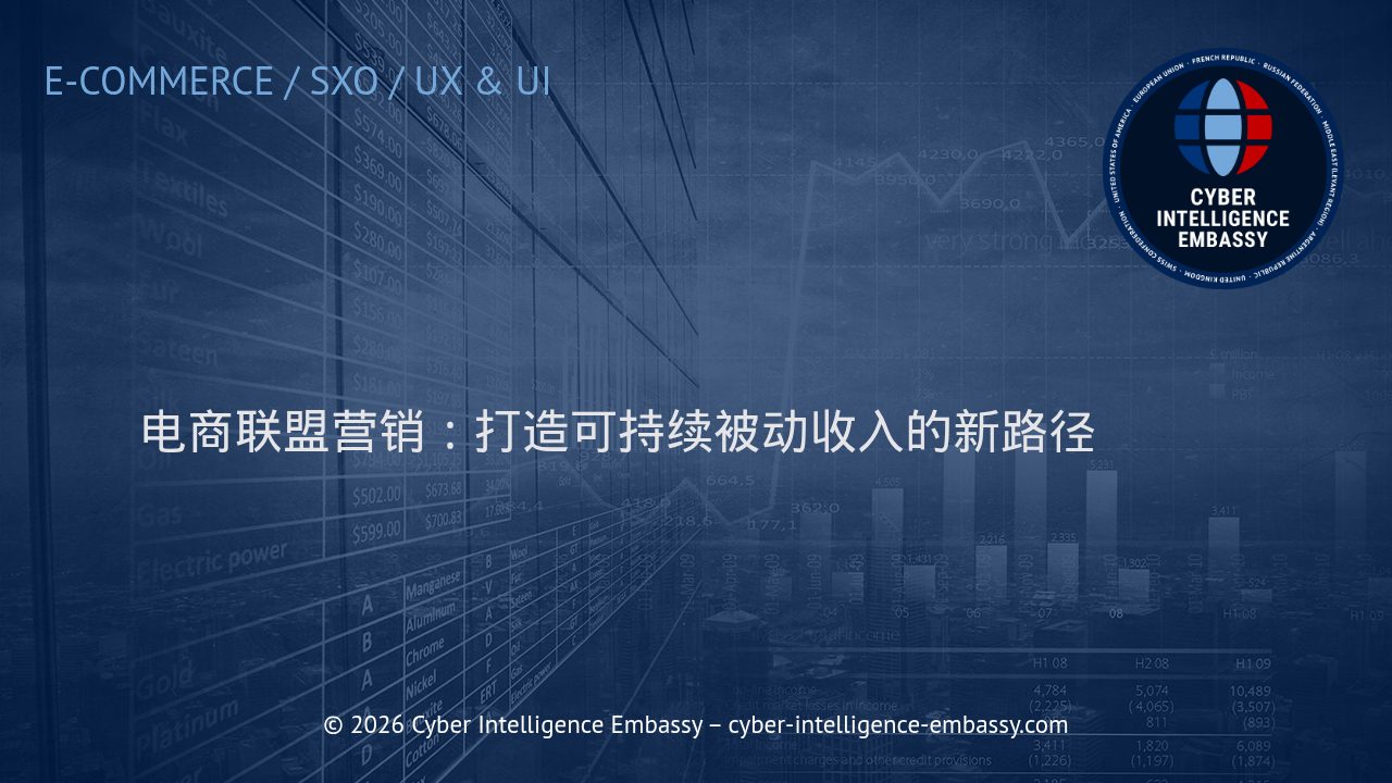 电商联盟营销：打造可持续被动收入的新路径