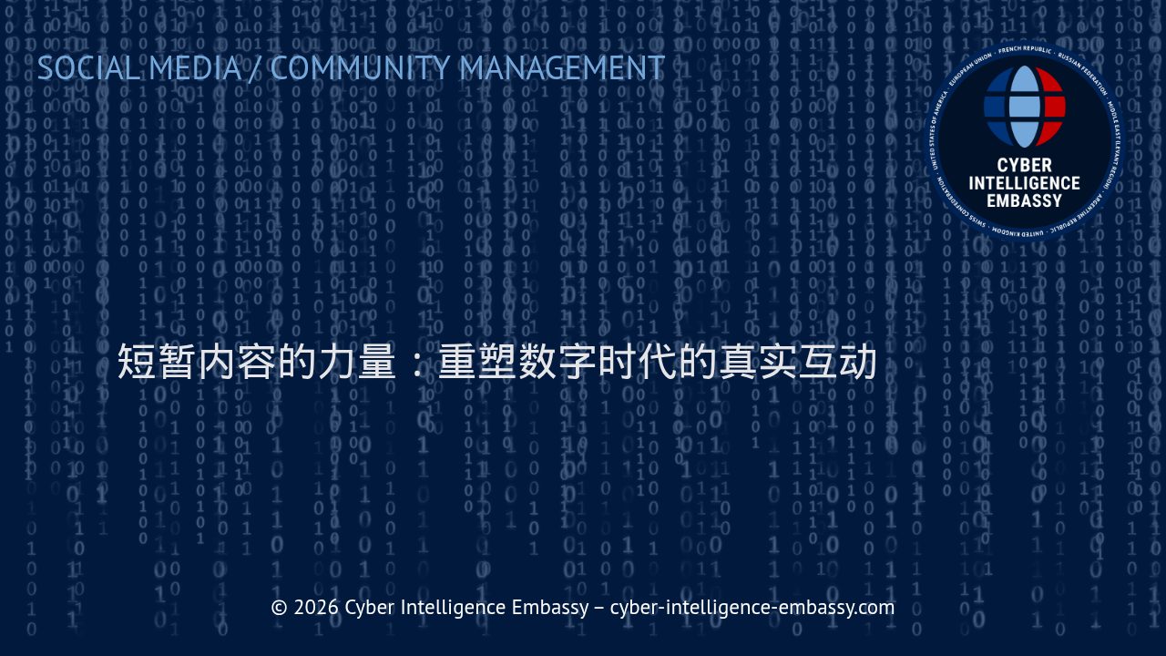 短暂内容的力量：重塑数字时代的真实互动