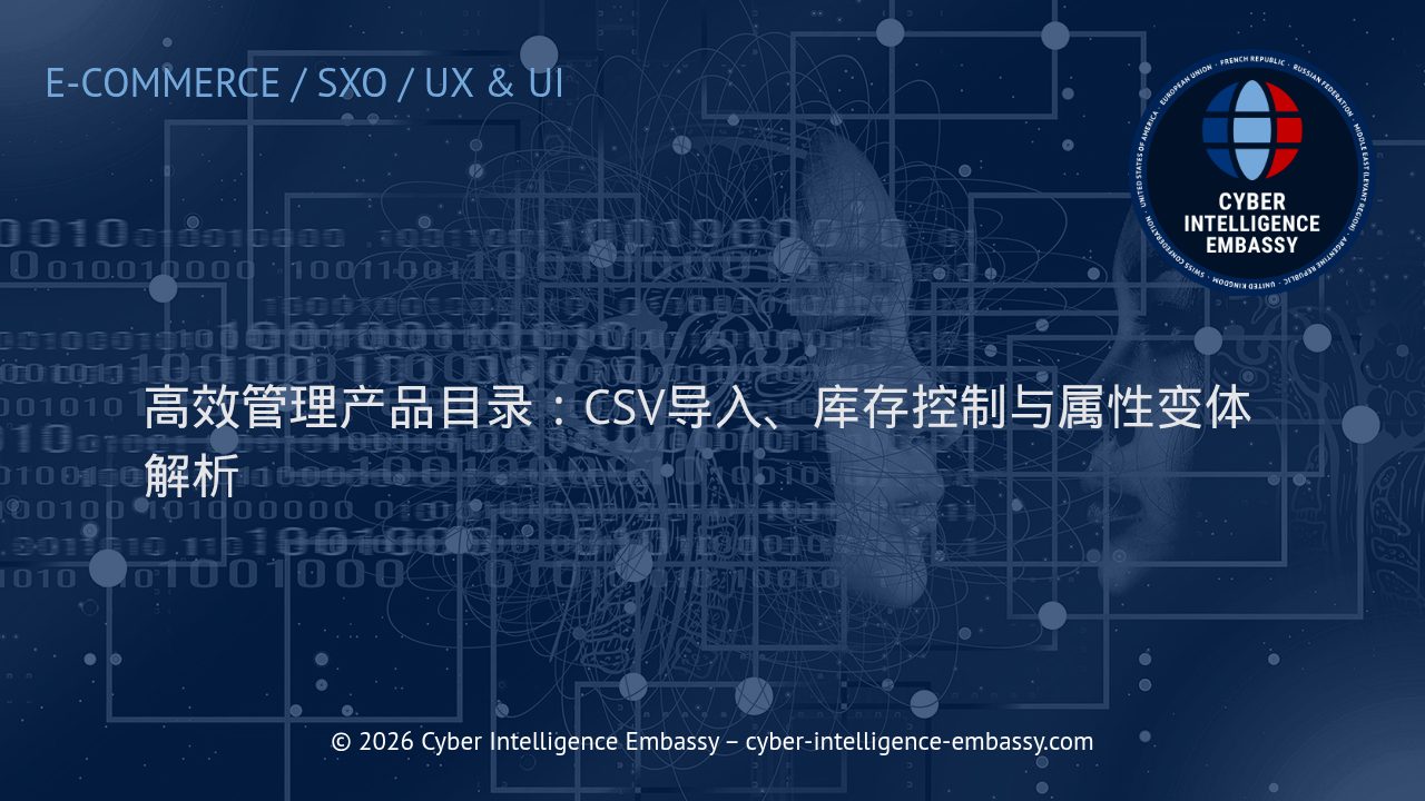 高效管理产品目录：CSV导入、库存控制与属性变体解析