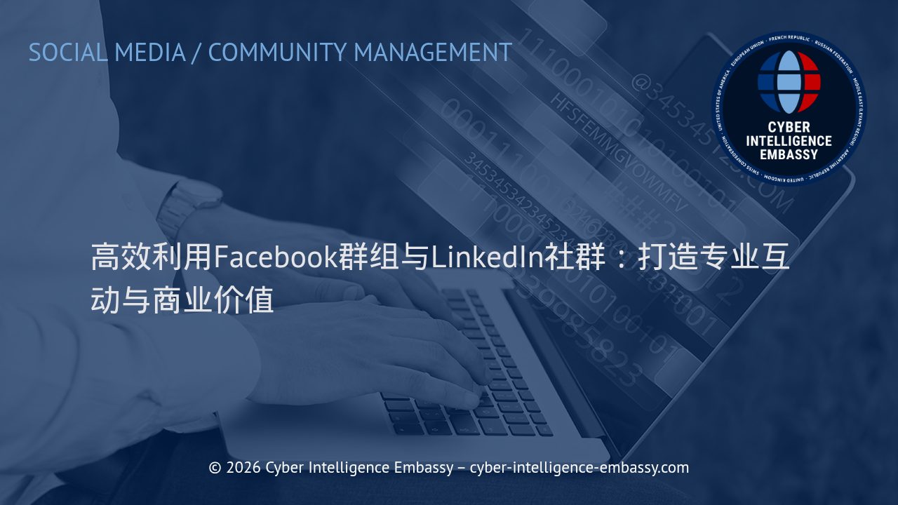 高效利用Facebook群组与LinkedIn社群：打造专业互动与商业价值