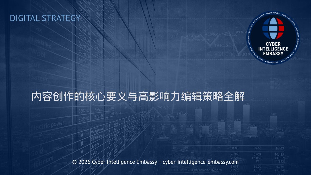 内容创作的核心要义与高影响力编辑策略全解