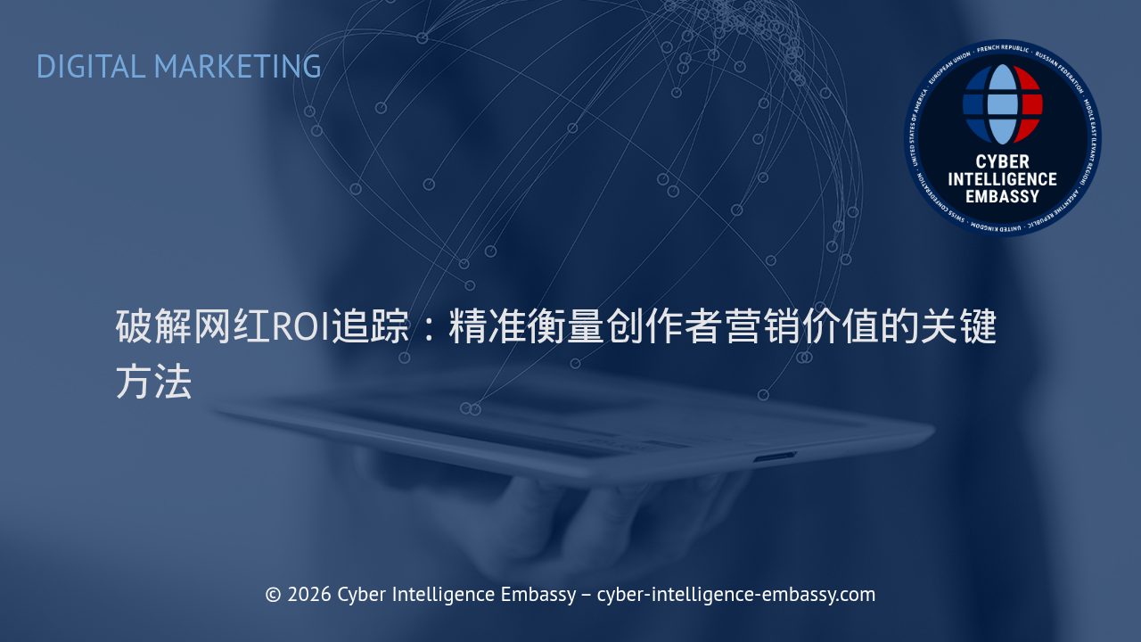 破解网红ROI追踪：精准衡量创作者营销价值的关键方法