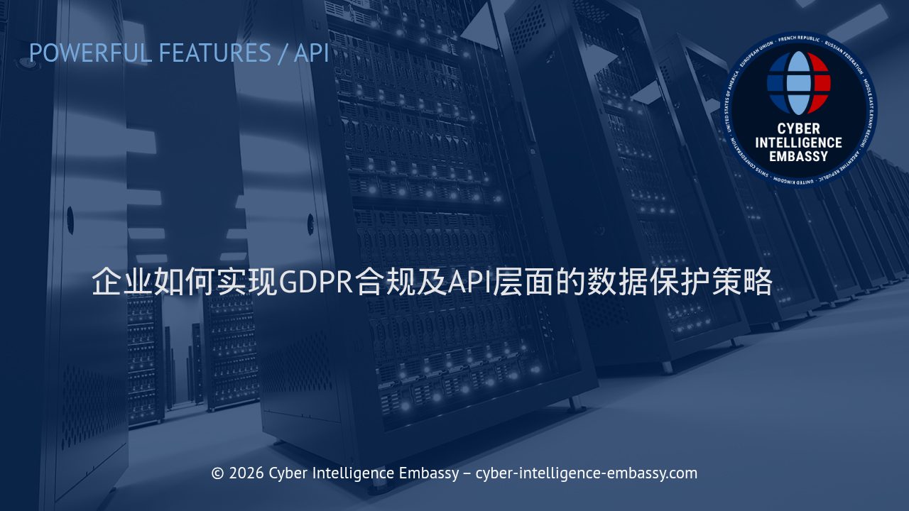 企业如何实现GDPR合规及API层面的数据保护策略