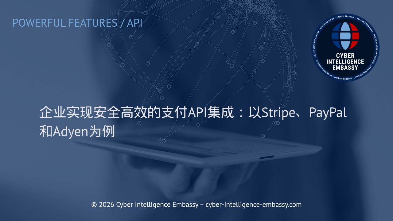 企业实现安全高效的支付API集成：以Stripe、PayPal和Adyen为例