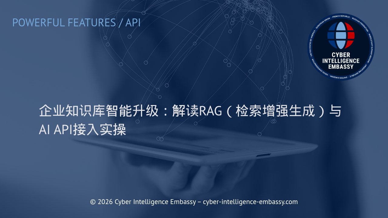 企业知识库智能升级：解读RAG（检索增强生成）与AI API接入实操
