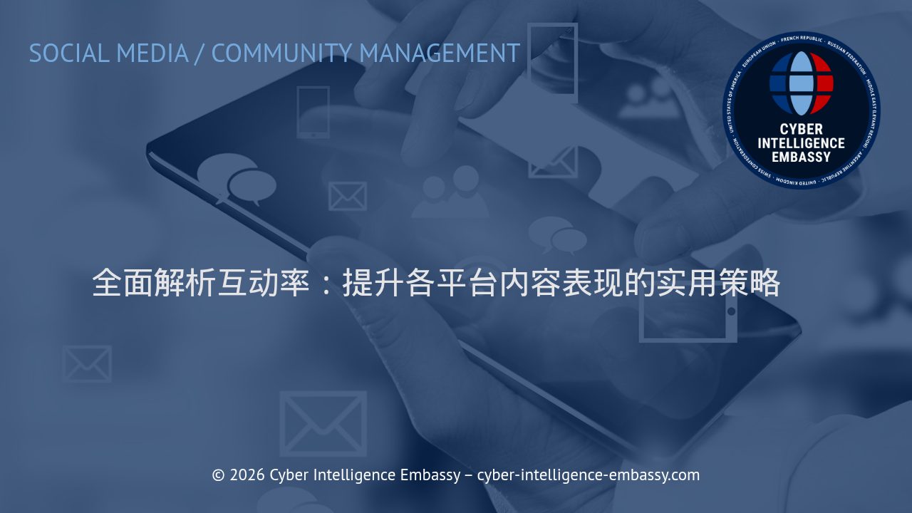 全面解析互动率：提升各平台内容表现的实用策略