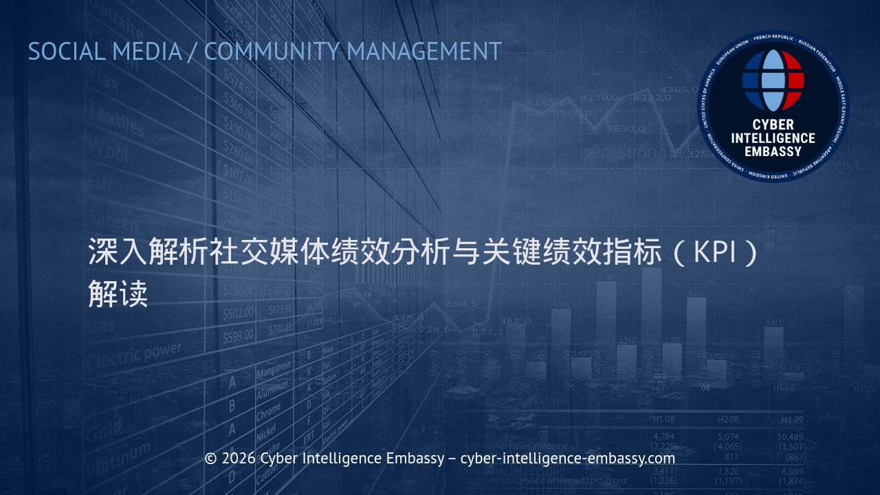 深入解析社交媒体绩效分析与关键绩效指标（KPI）解读