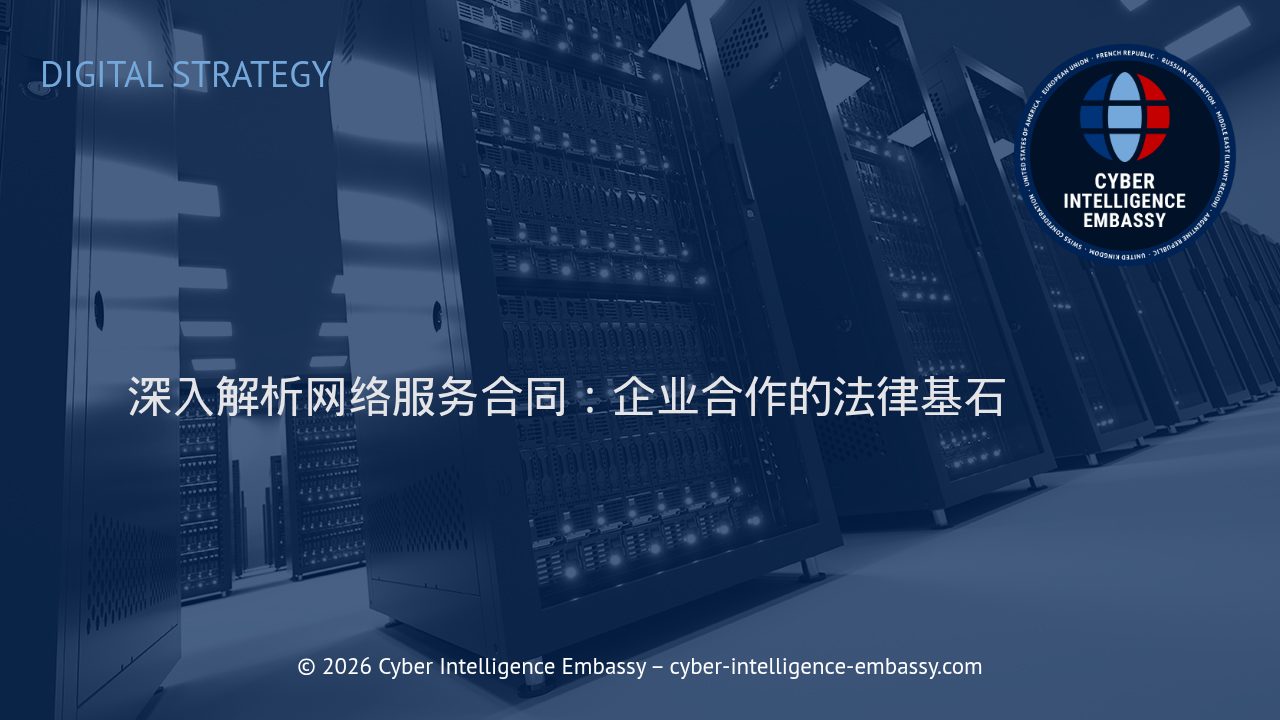 深入解析网络服务合同：企业合作的法律基石