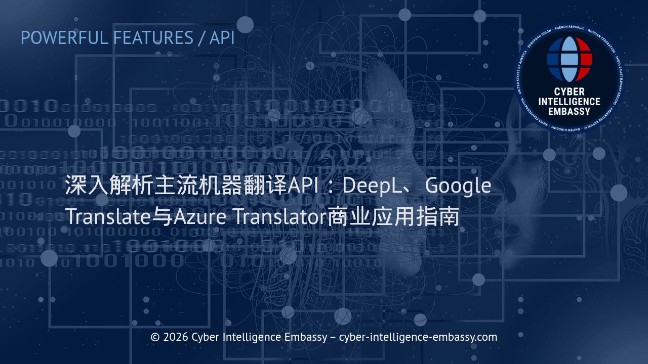 深入解析主流机器翻译API：DeepL、Google Translate与Azure Translator商业应用指南