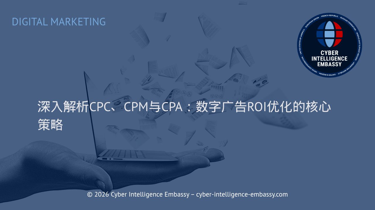 深入解析CPC、CPM与CPA：数字广告ROI优化的核心策略