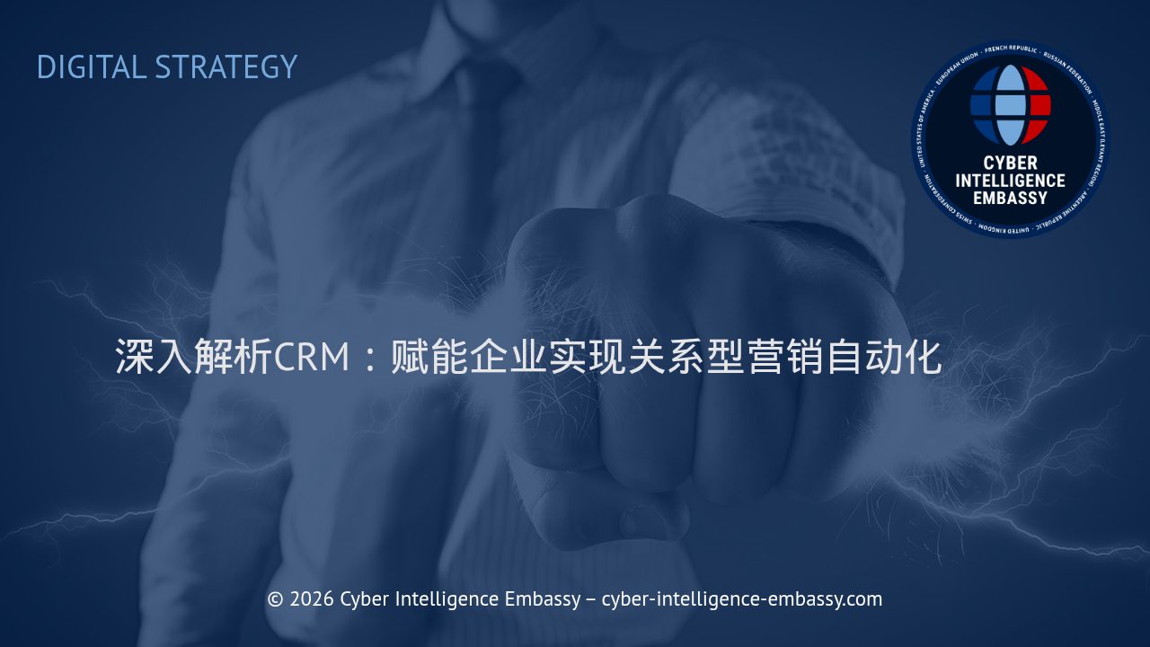 深入解析CRM：赋能企业实现关系型营销自动化