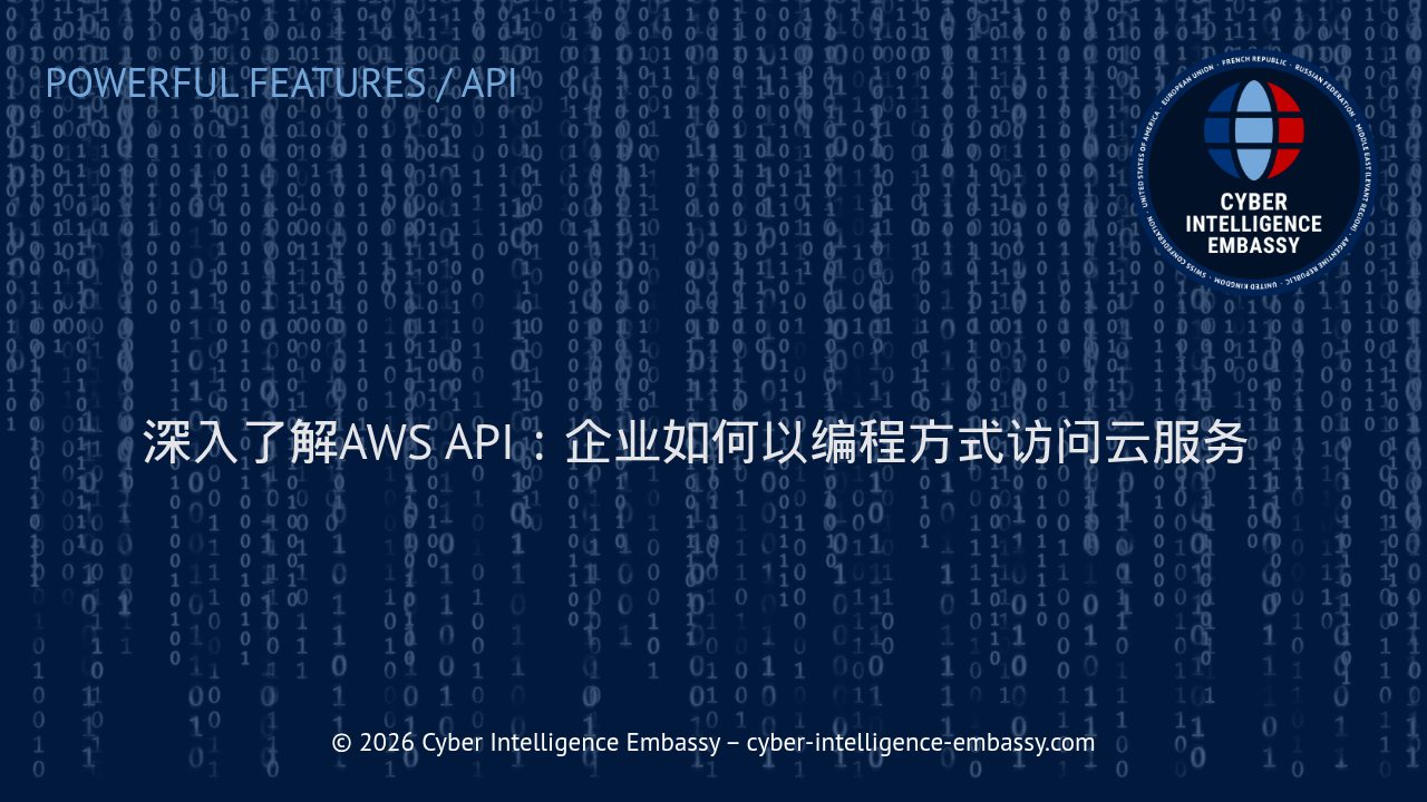 深入了解AWS API：企业如何以编程方式访问云服务