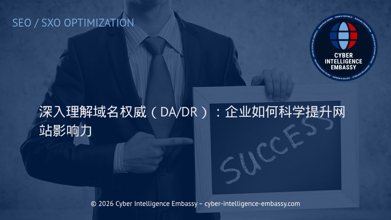 深入理解域名权威（DA/DR）：企业如何科学提升网站影响力