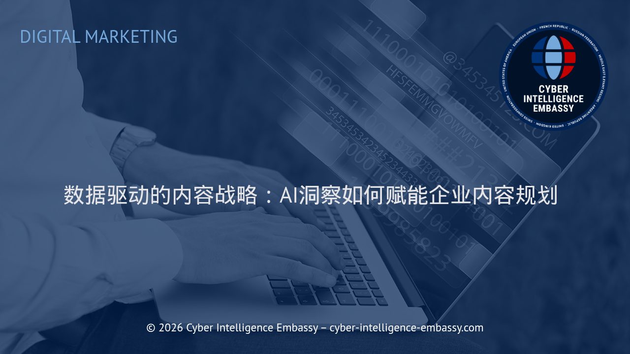 数据驱动的内容战略：AI洞察如何赋能企业内容规划