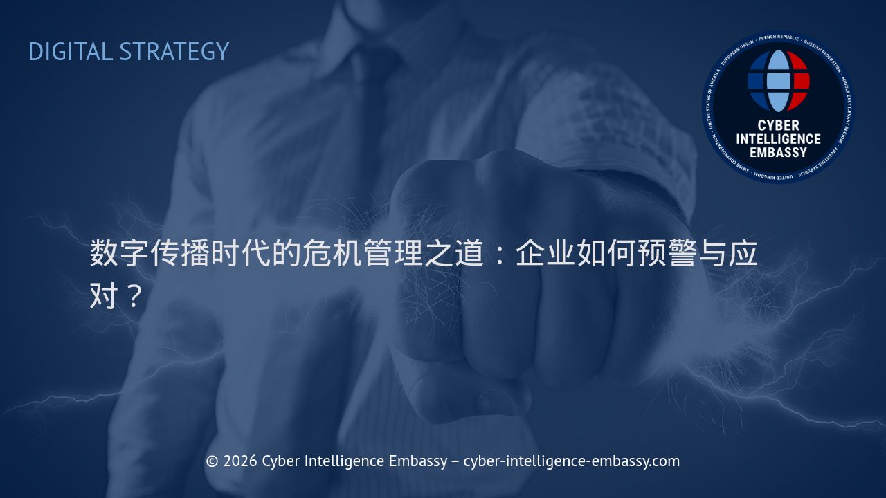 数字传播时代的危机管理之道：企业如何预警与应对？