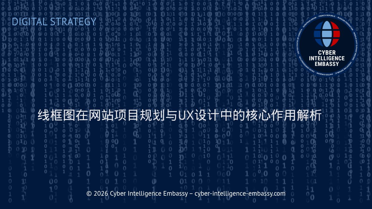 线框图在网站项目规划与UX设计中的核心作用解析