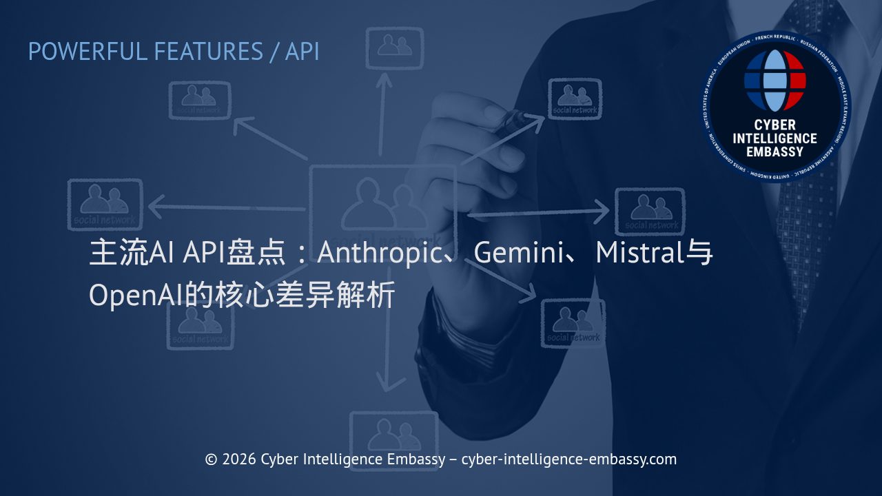 主流AI API盘点：Anthropic、Gemini、Mistral与OpenAI的核心差异解析