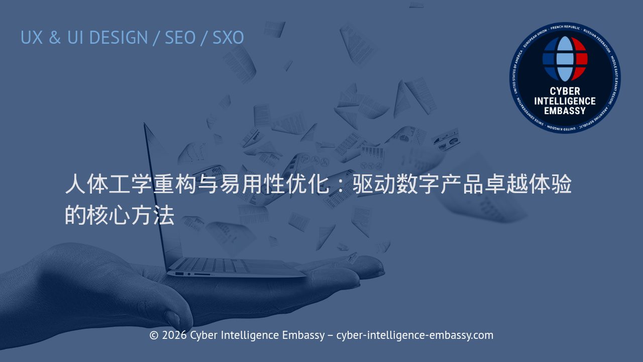 人体工学重构与易用性优化：驱动数字产品卓越体验的核心方法