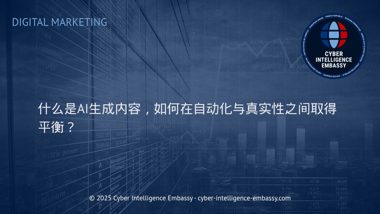 AI生成内容：企业如何把握自动化与真实性的平衡点？