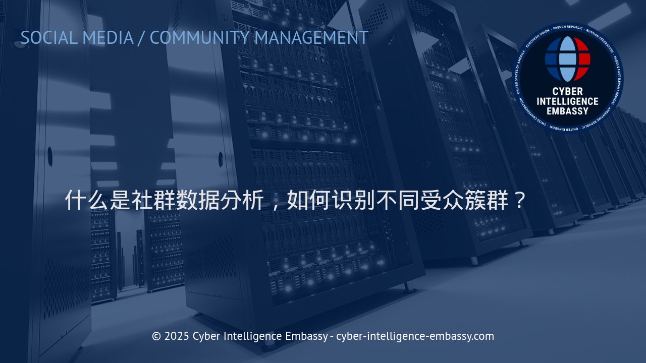 社群数据分析：洞察数字网络中的受众簇群与精细化决策