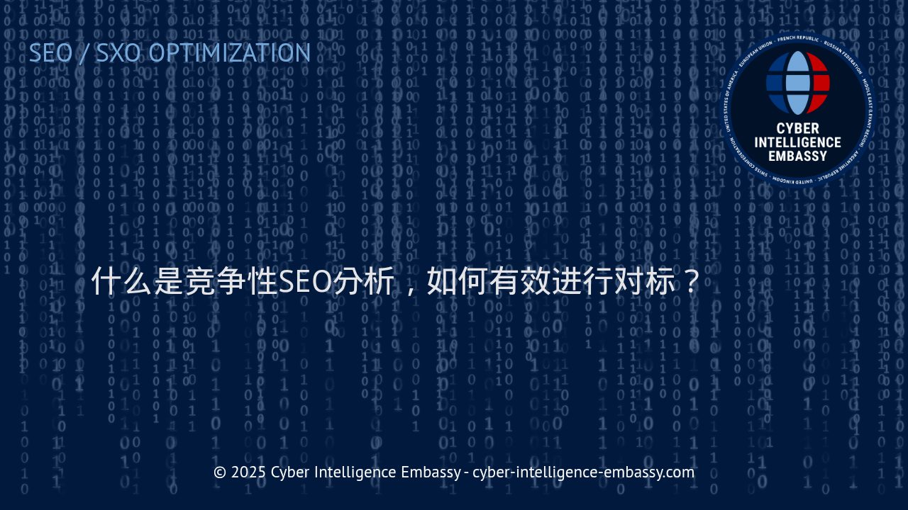 掌握竞争性SEO分析：实现精准对标与持续增长