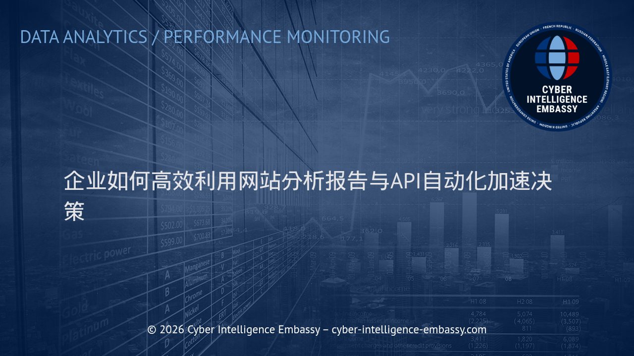 企业如何高效利用网站分析报告与API自动化加速决策