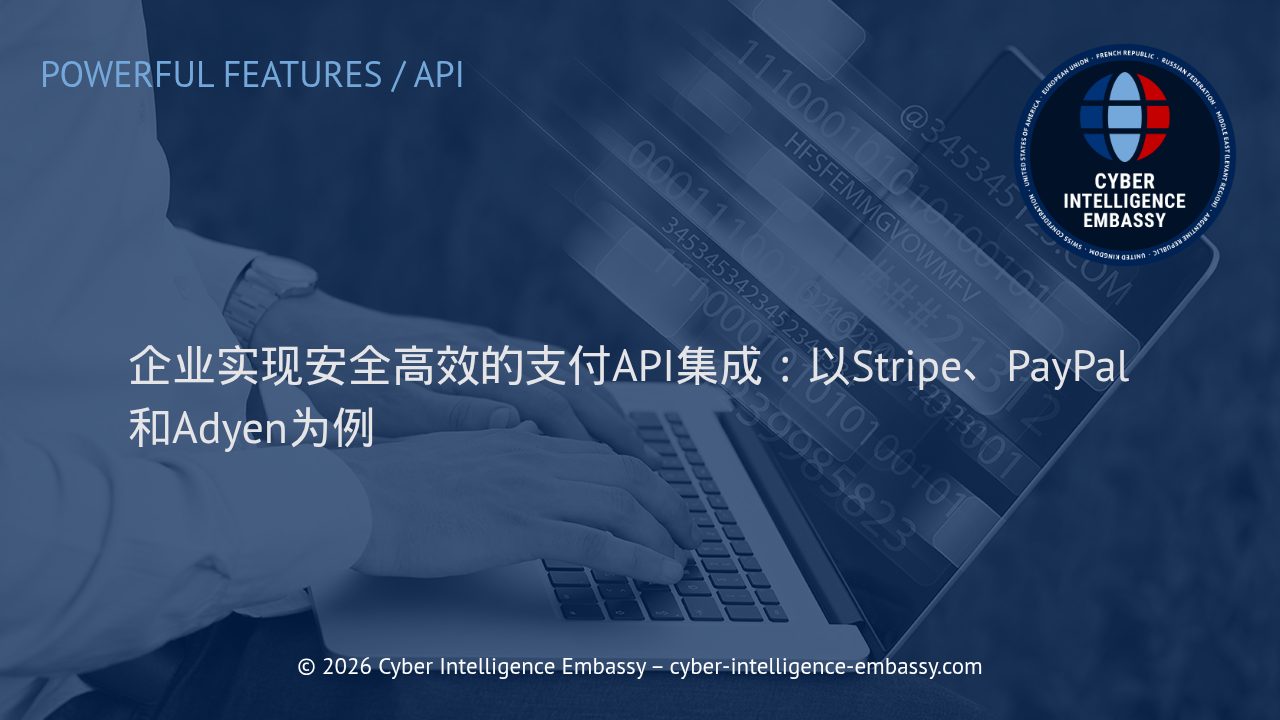 企业实现安全高效的支付API集成：以Stripe、PayPal和Adyen为例