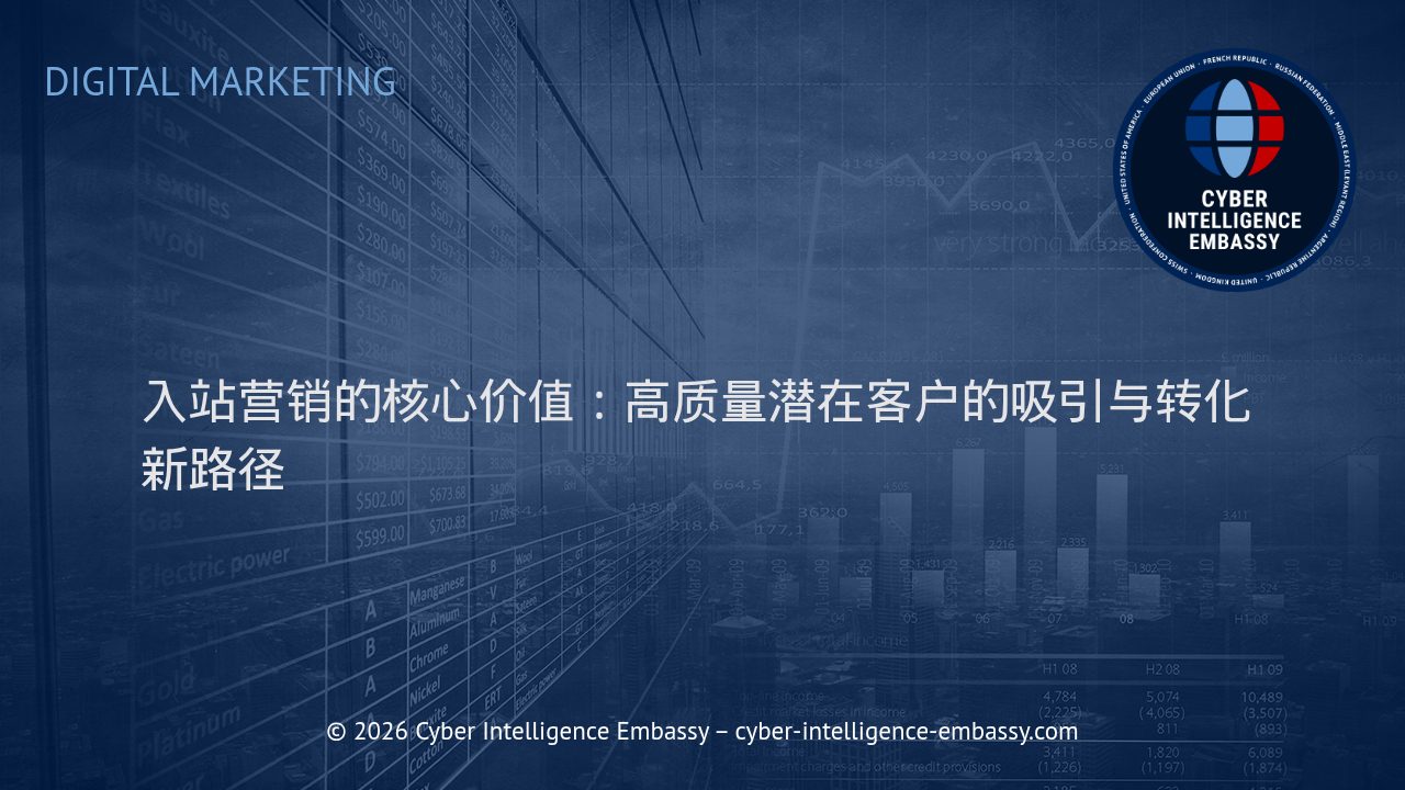 入站营销的核心价值：高质量潜在客户的吸引与转化新路径