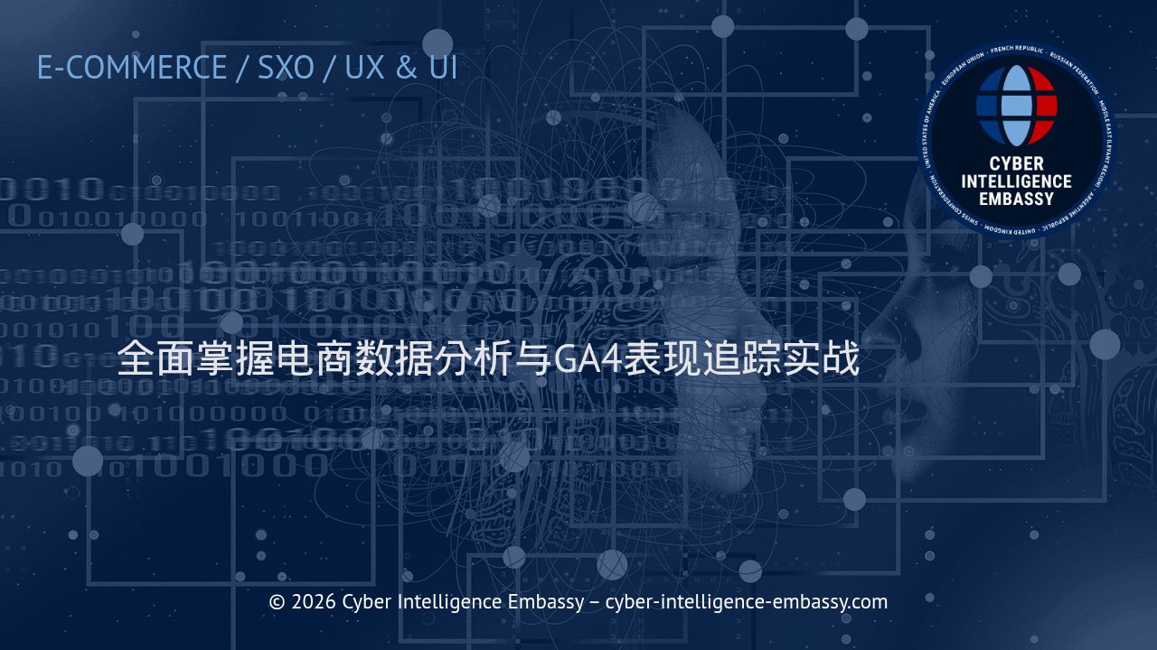 全面掌握电商数据分析与GA4表现追踪实战
