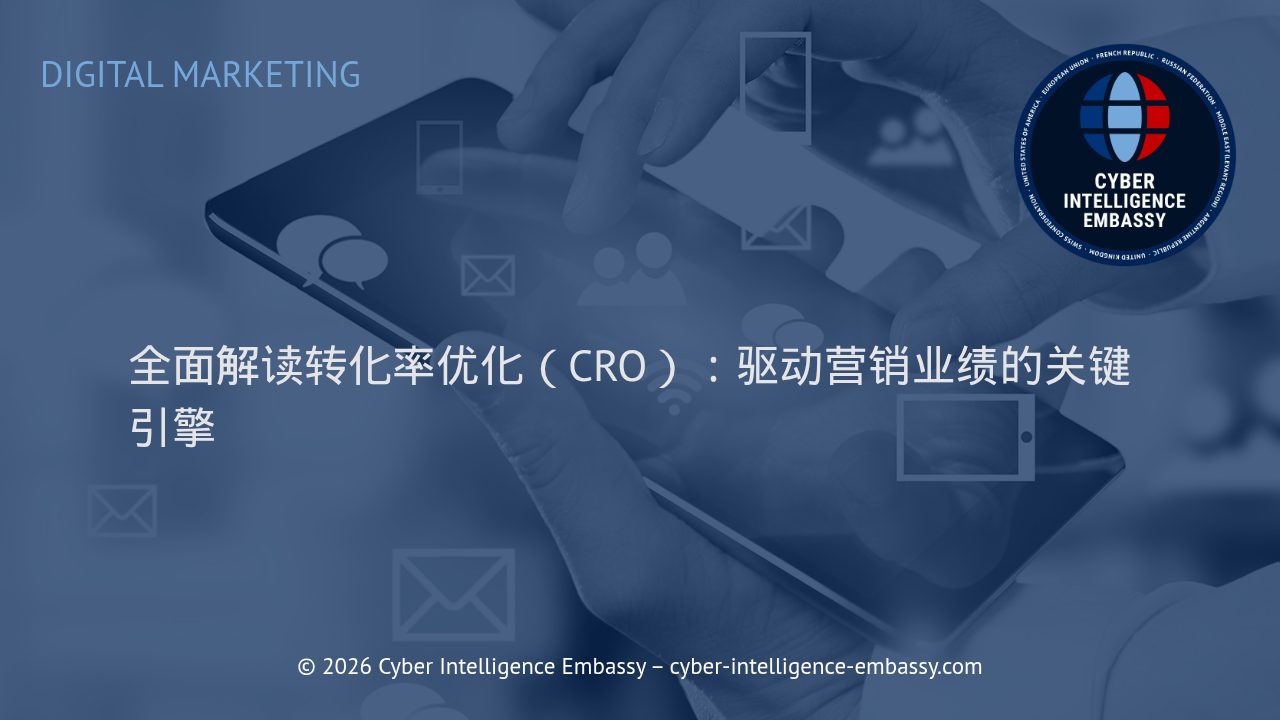 全面解读转化率优化（CRO）：驱动营销业绩的关键引擎