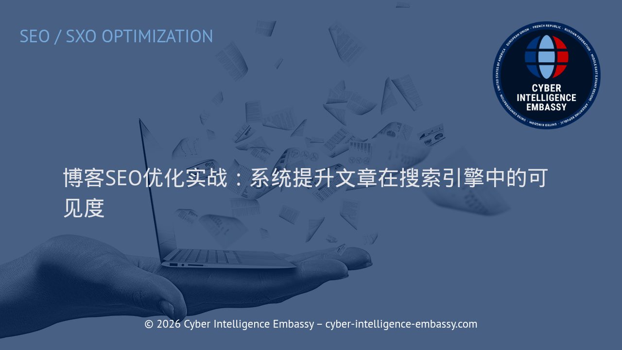 博客SEO优化实战：系统提升文章在搜索引擎中的可见度