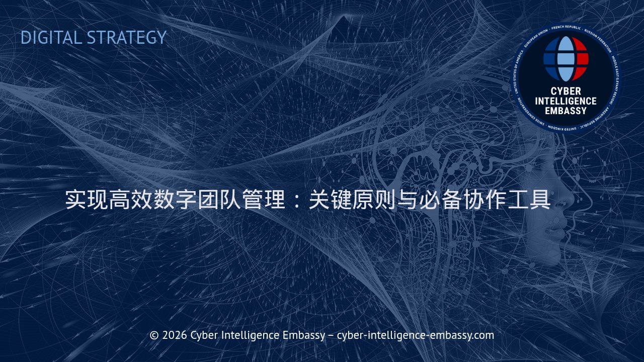 实现高效数字团队管理：关键原则与必备协作工具