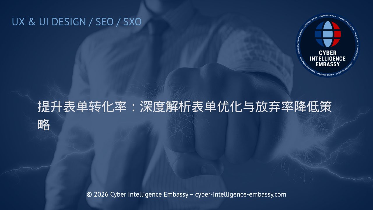 提升表单转化率：深度解析表单优化与放弃率降低策略