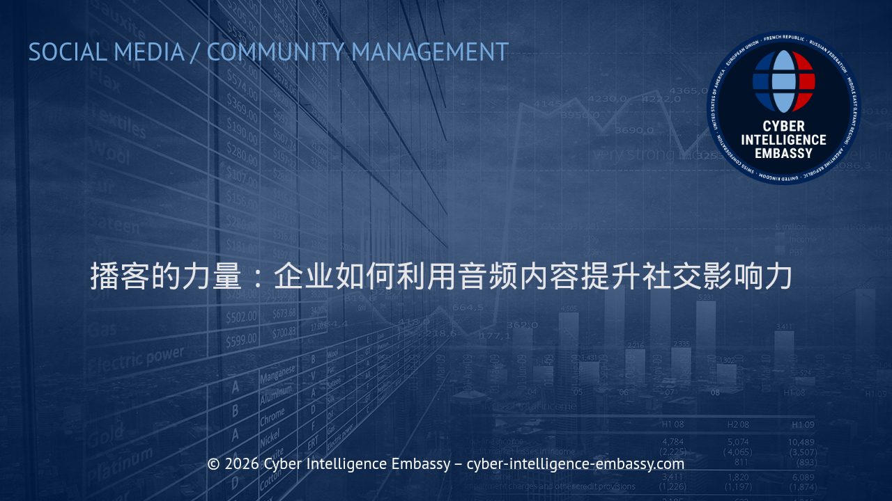 播客的力量：企业如何利用音频内容提升社交影响力