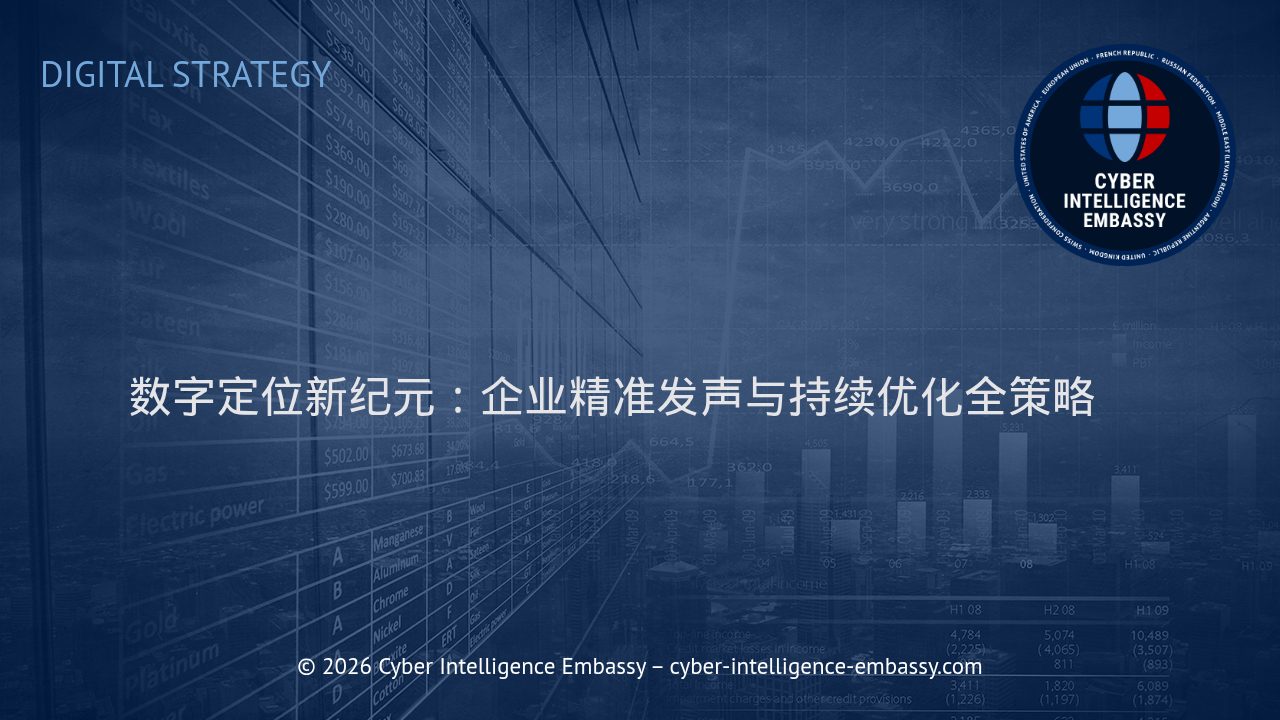 数字定位新纪元：企业精准发声与持续优化全策略