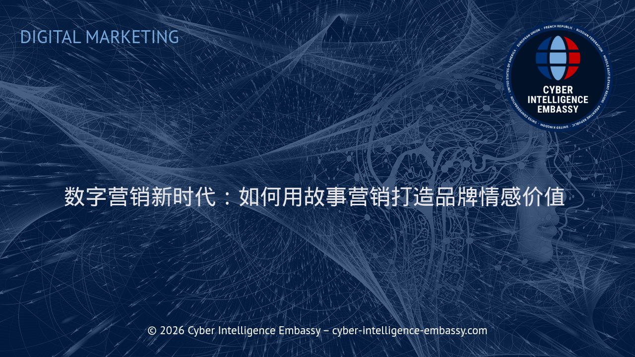 数字营销新时代：如何用故事营销打造品牌情感价值