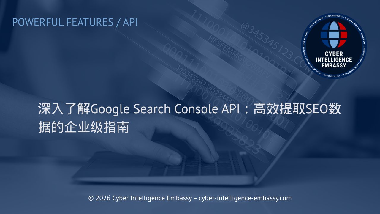 深入了解Google Search Console API：高效提取SEO数据的企业级指南