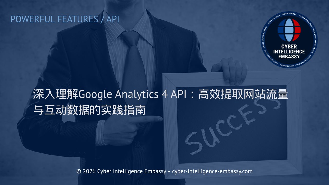 深入理解Google Analytics 4 API：高效提取网站流量与互动数据的实践指南
