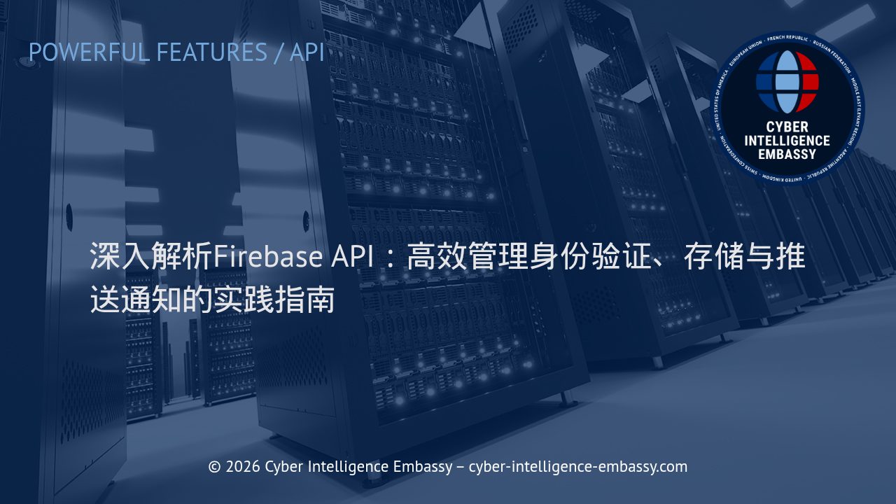 深入解析Firebase API：高效管理身份验证、存储与推送通知的实践指南
