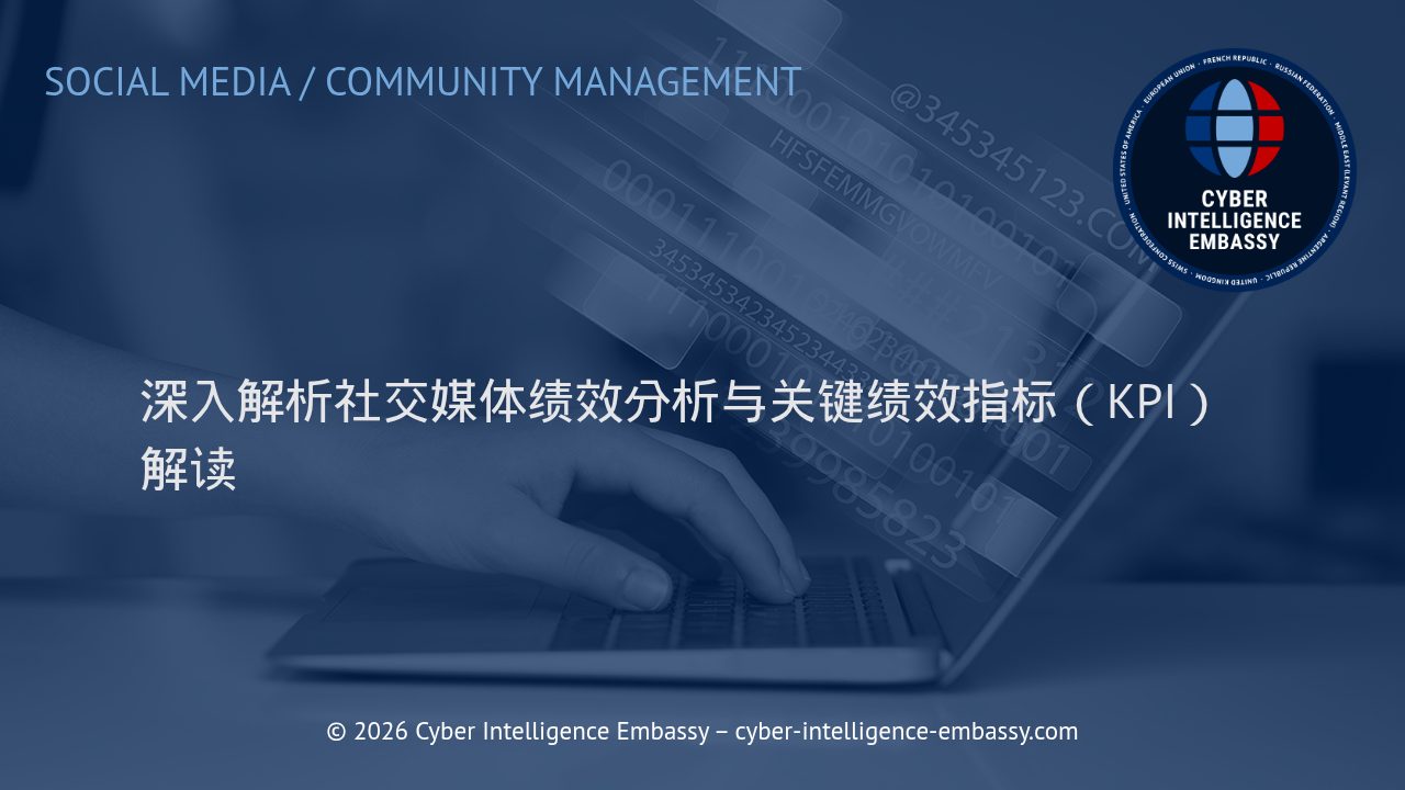 深入解析社交媒体绩效分析与关键绩效指标（KPI）解读