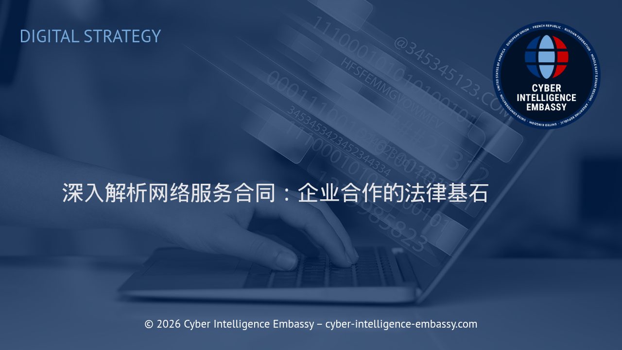 深入解析网络服务合同：企业合作的法律基石