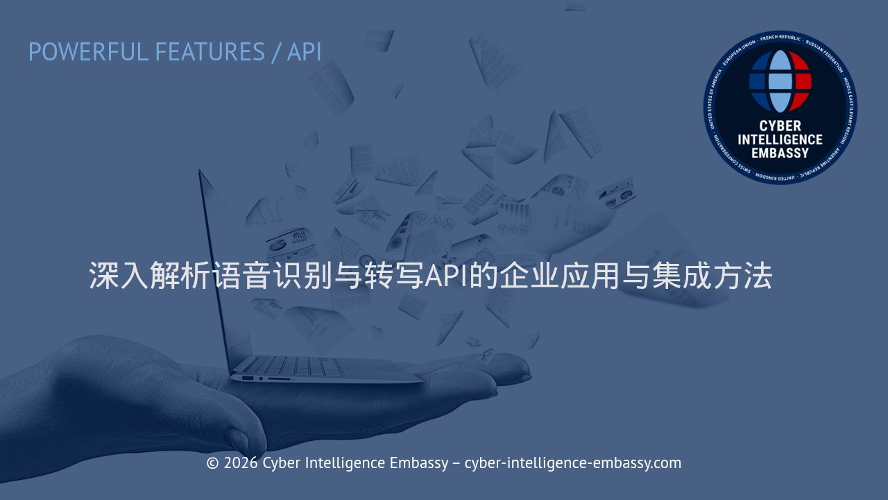 深入解析语音识别与转写API的企业应用与集成方法