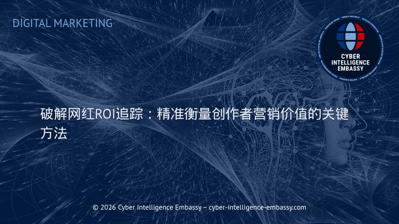 破解网红ROI追踪：精准衡量创作者营销价值的关键方法