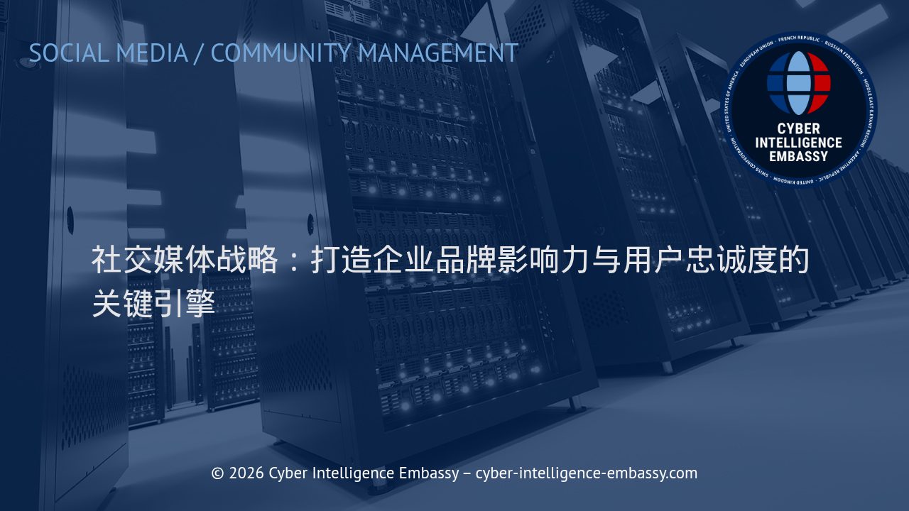 社交媒体战略：打造企业品牌影响力与用户忠诚度的关键引擎