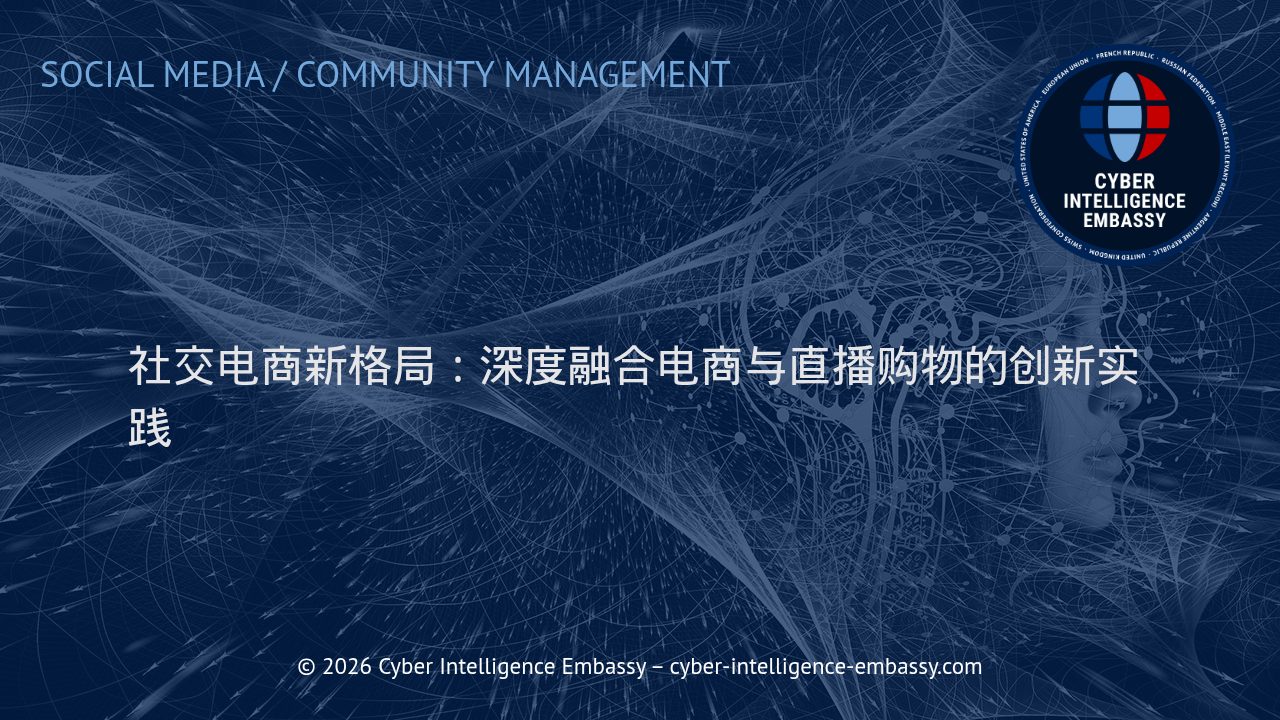 社交电商新格局：深度融合电商与直播购物的创新实践