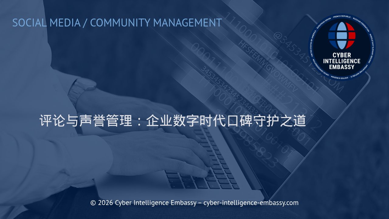 评论与声誉管理：企业数字时代口碑守护之道