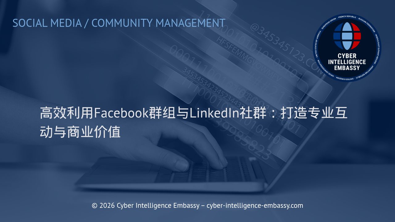 高效利用Facebook群组与LinkedIn社群：打造专业互动与商业价值