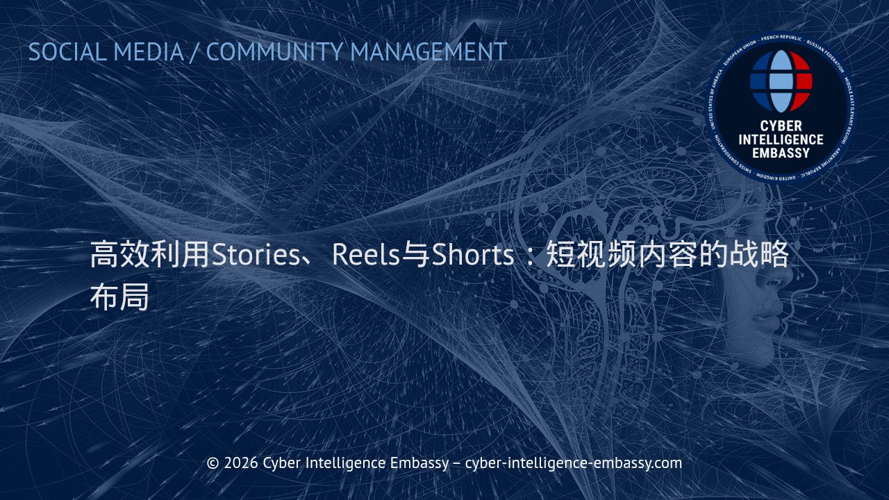 高效利用Stories、Reels与Shorts：短视频内容的战略布局