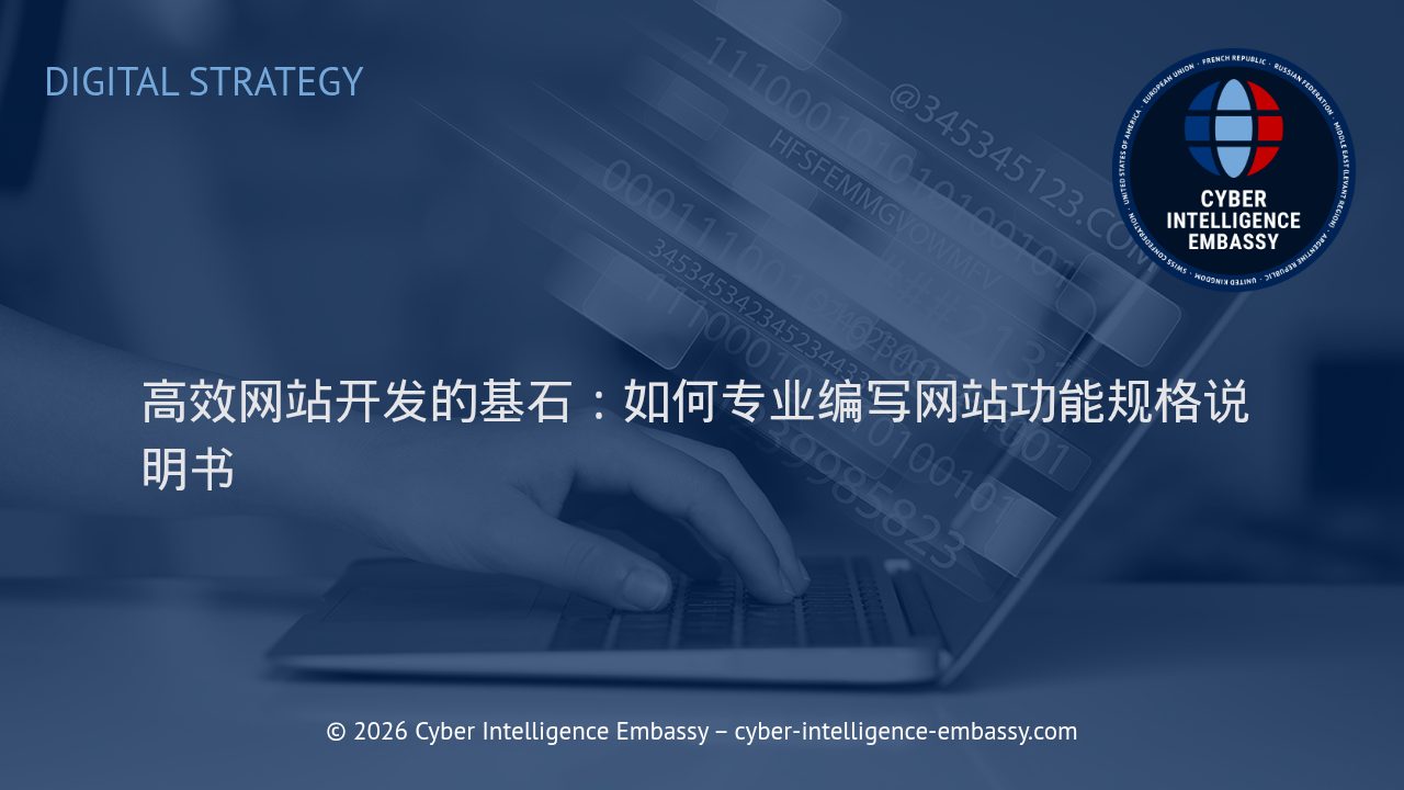 高效网站开发的基石：如何专业编写网站功能规格说明书